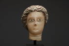 Ancient South Arabian Alabaster Head of a Woman