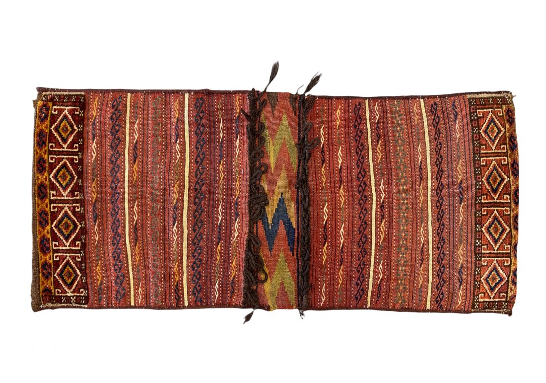 Antique Afghan Ersari complete saddle bag (1 of 7)