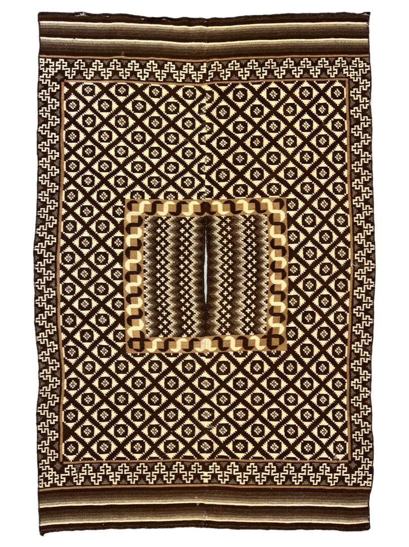 An Extremely Rare and Attractive Antique Rio Grande Poncho / Blanket First Half 19th (1 of 8)