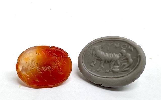 Roman Carnelian agate Intaglio. (1 of 2)