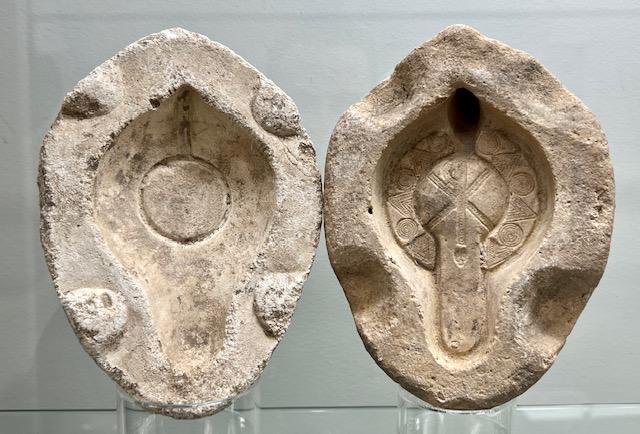 Ancient Roman Sandstone Oil lamp mold. (1 of 4)