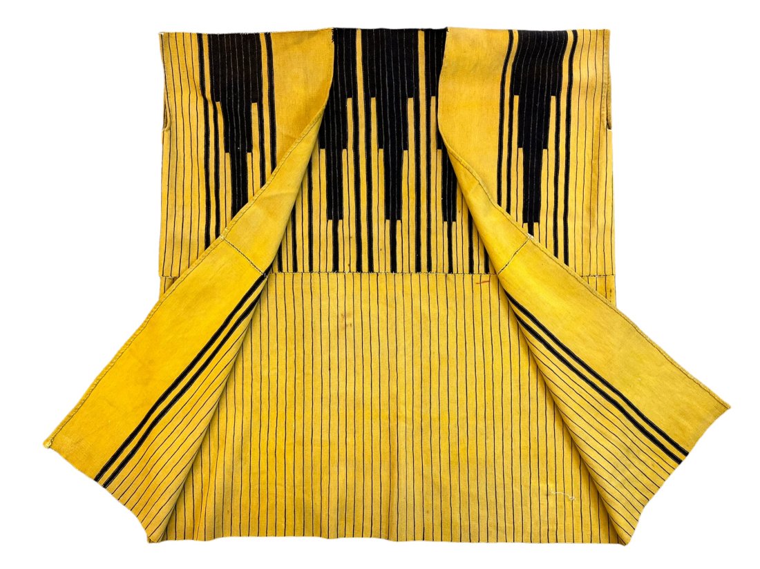 Antique and Rare Yellow Bakhtiari Fine Wool - Piano Keys - Coat Cuqa (1 of 4)