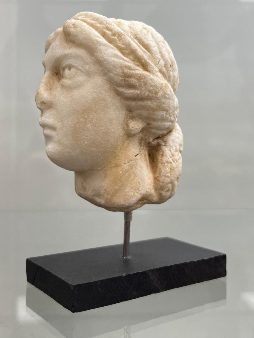 Ancient Roman Marble head of a Woman . (1 of 4)
