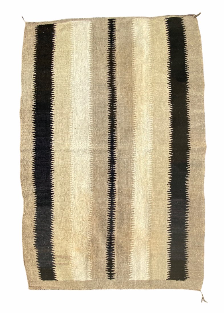 Antique Navajo Rug: Antique Navajo Rug. Size:163 cms x 110 cms (5'3 x 3'6). Please note: this Lot can be viewed in person at The Oriental Rug Gallery Ltd 82 Wey Hill, Haslemere, Surrey GU27 1HS in the UK by Appointment O