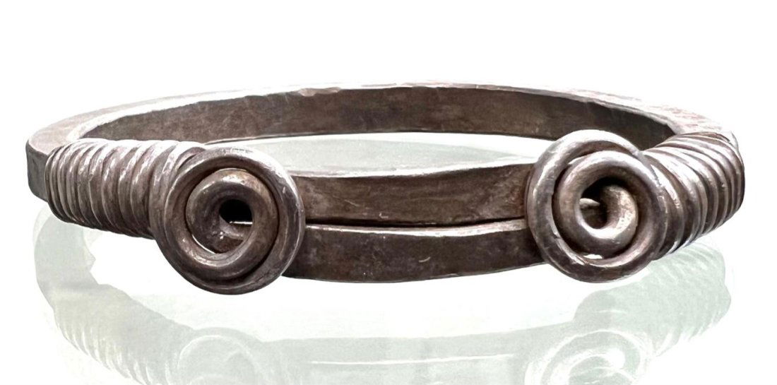 Ancient Viking Silver Stamped Bracelet, c. 9th - 11th Century (1 of 5)