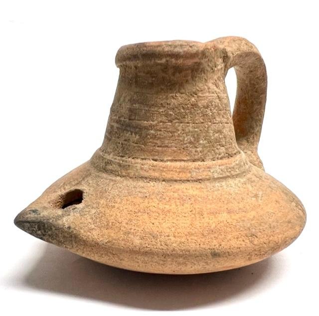 Ancient Byzantine/ Islamic Clay Oil Lamp (1 of 2)
