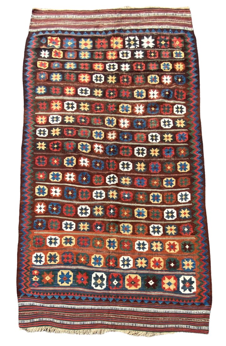 Large Antique Qashqai Kilim Last Quarter 19th Century (1 of 12)
