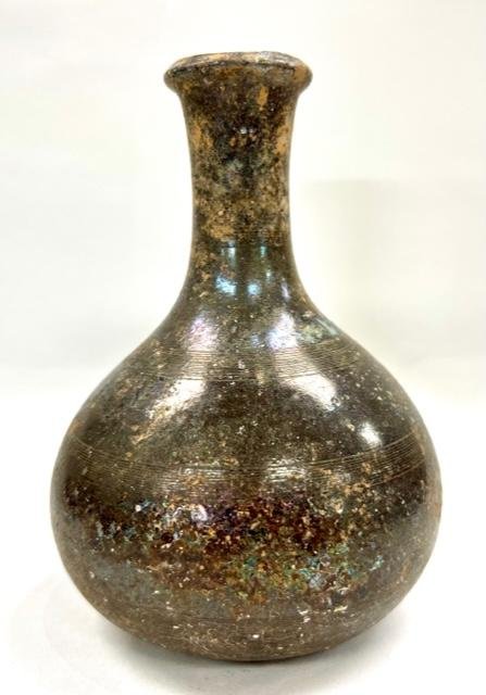 Ancient Roman Glass wheel-cut Flask. (1 of 3)