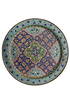 Antique Damascene Syrian Enamel Plate Late 19th Century Made By Saraf Family