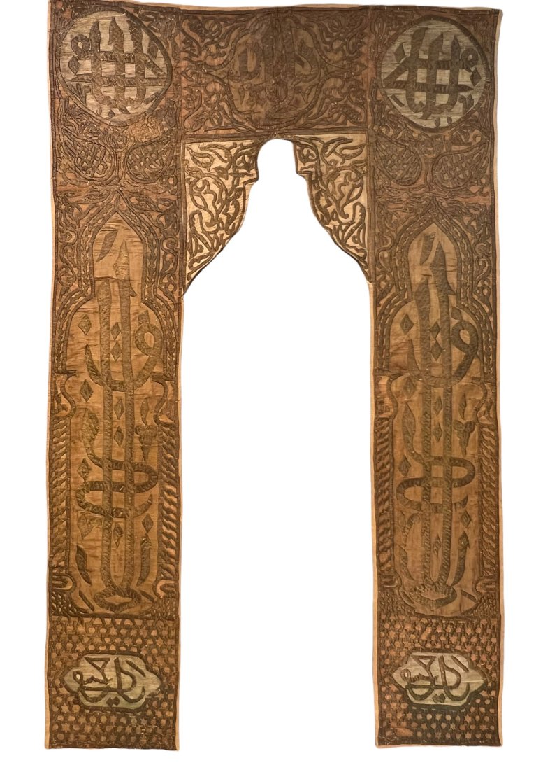 ANTIQUE ISLAMIC OTTOMAN MOSQUE PORTIERE CIRCA 1850 (1 of 9)