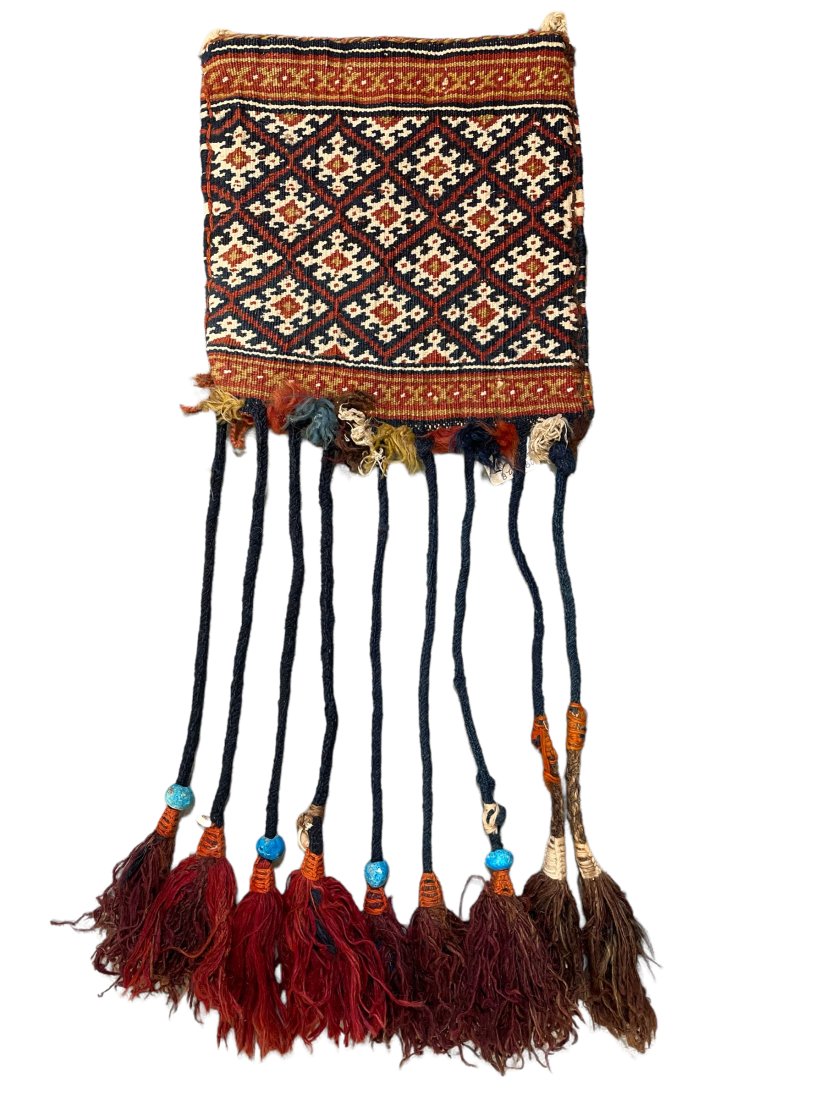 Antique Decorative South West Persian tribal chanteh (vanity bag) Late 19th Century. (1 of 5)