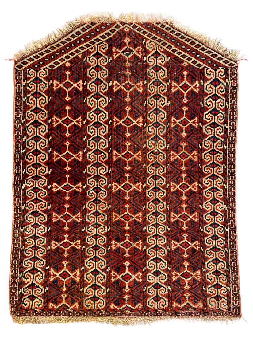 Antique dated Turkmen Yamut Salackak Rug (1 of 6)