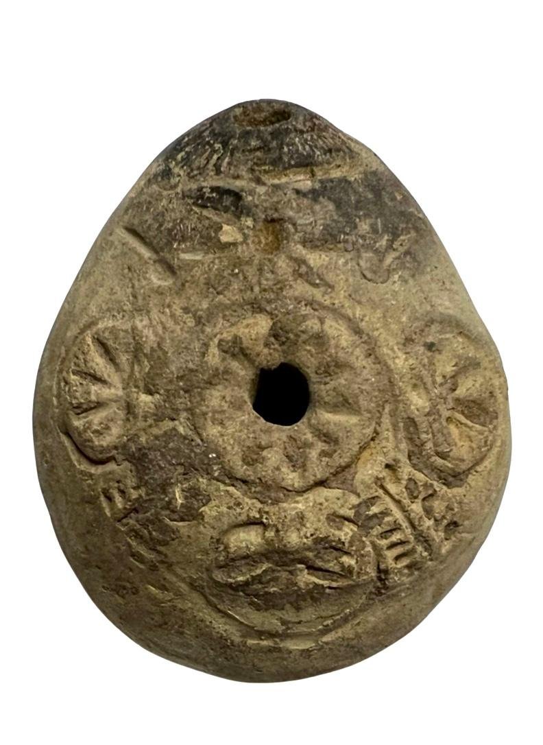 Ancient Egyptian Terracotta 'FROG' oil Lamp. (1 of 3)