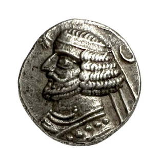 Ancient Parthian Silver coins: Ancient Parthian Kingdom Orodes II AR 20 Drachm Silver Coin