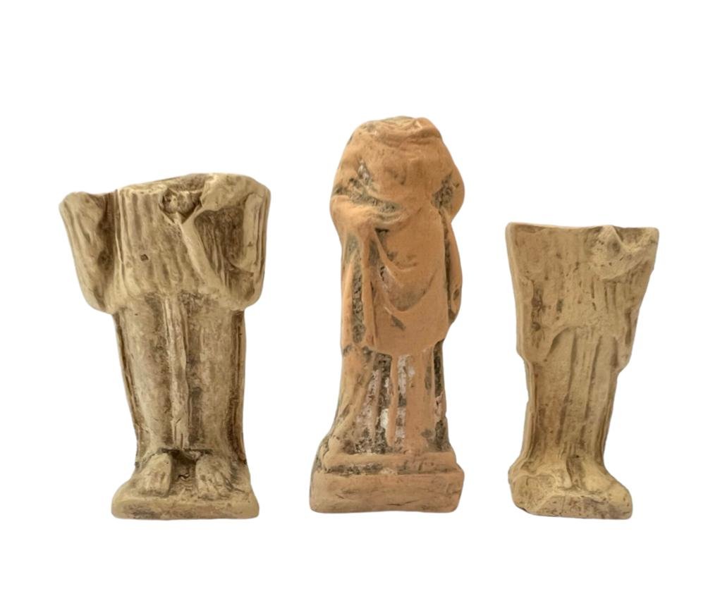 3 Ancient Greek/Roman Terracotta fragment figures. (1 of 3)