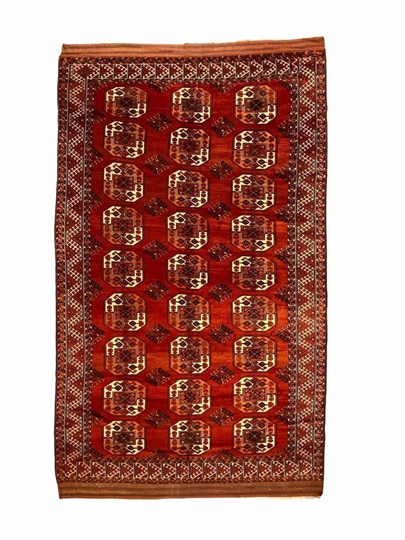 Antique Large Kizyl Ayak Central Asia main carpet Late 19th Century (1 of 5)