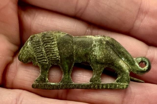 Ancient Roman Bronze Fibula Brooch. (1 of 3)