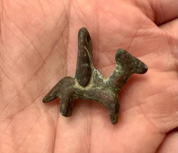 Roman Bronze Camel Amulet Pendant.: Roman Bronze Camel Amulet Pendant, 100BC -300AD, Size: 3.5 cm x 3 cm Ex private NY Collection