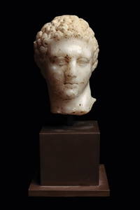 Ancient Roman Marble Head of Hercules