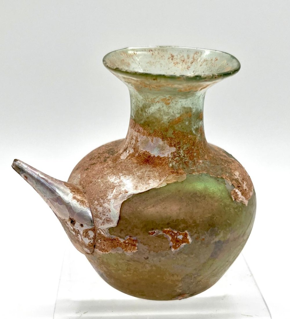 Ancient Roman Blown glass Jug . (1 of 5)