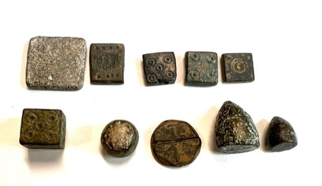 Group of 10 Ancient Roman /Byzantine weights. (1 of 2)