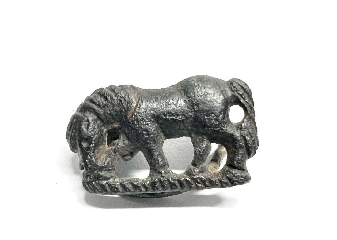 Ancient Roman Horse Fibula Brooch. (1 of 2)