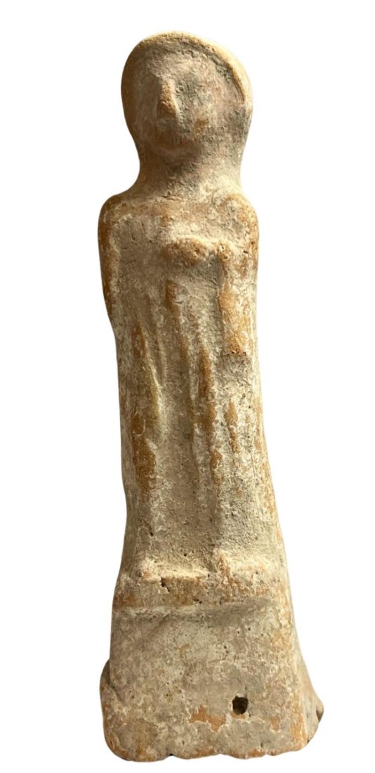 Phoenician Pottery Votive Male Statue. (1 of 3)