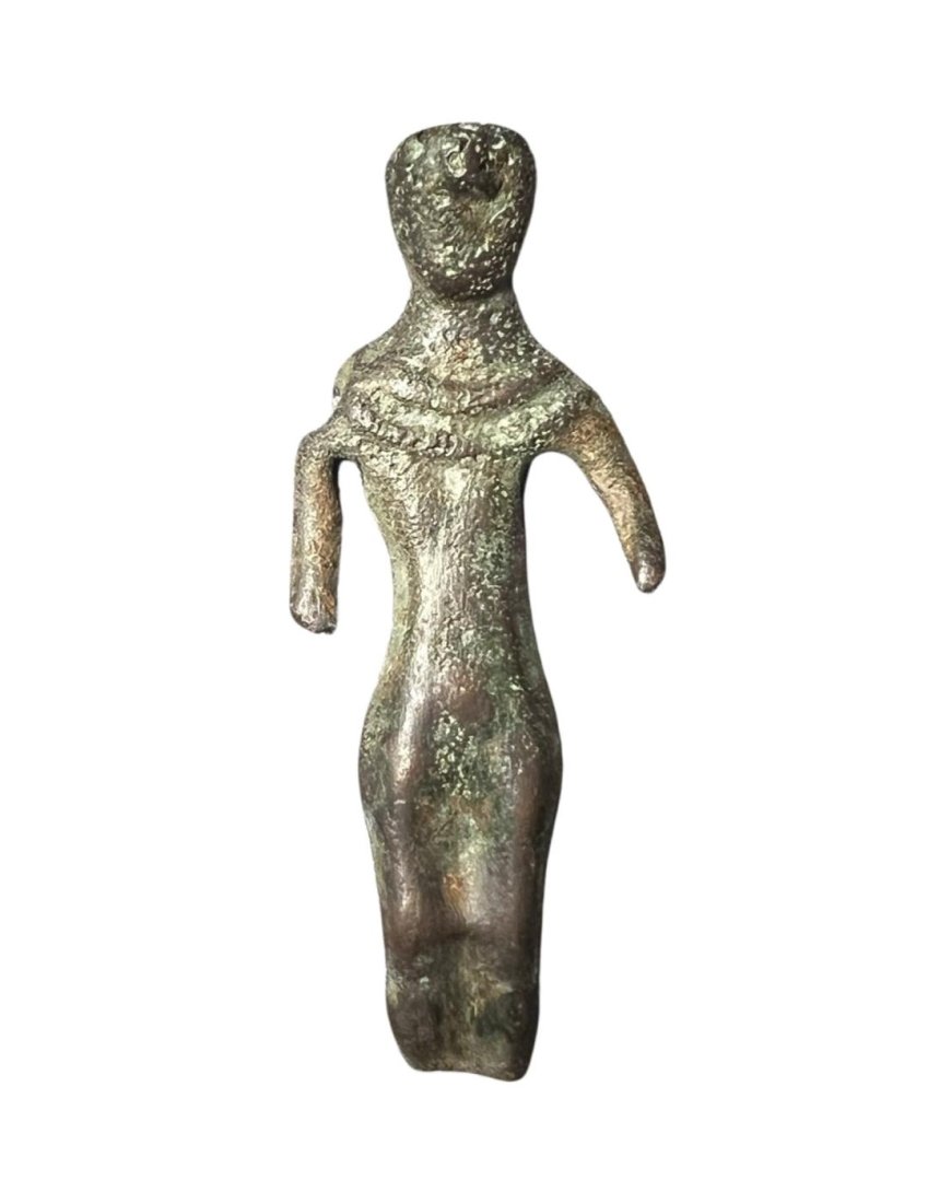Near Eastern bronze votive figure (1 of 3)