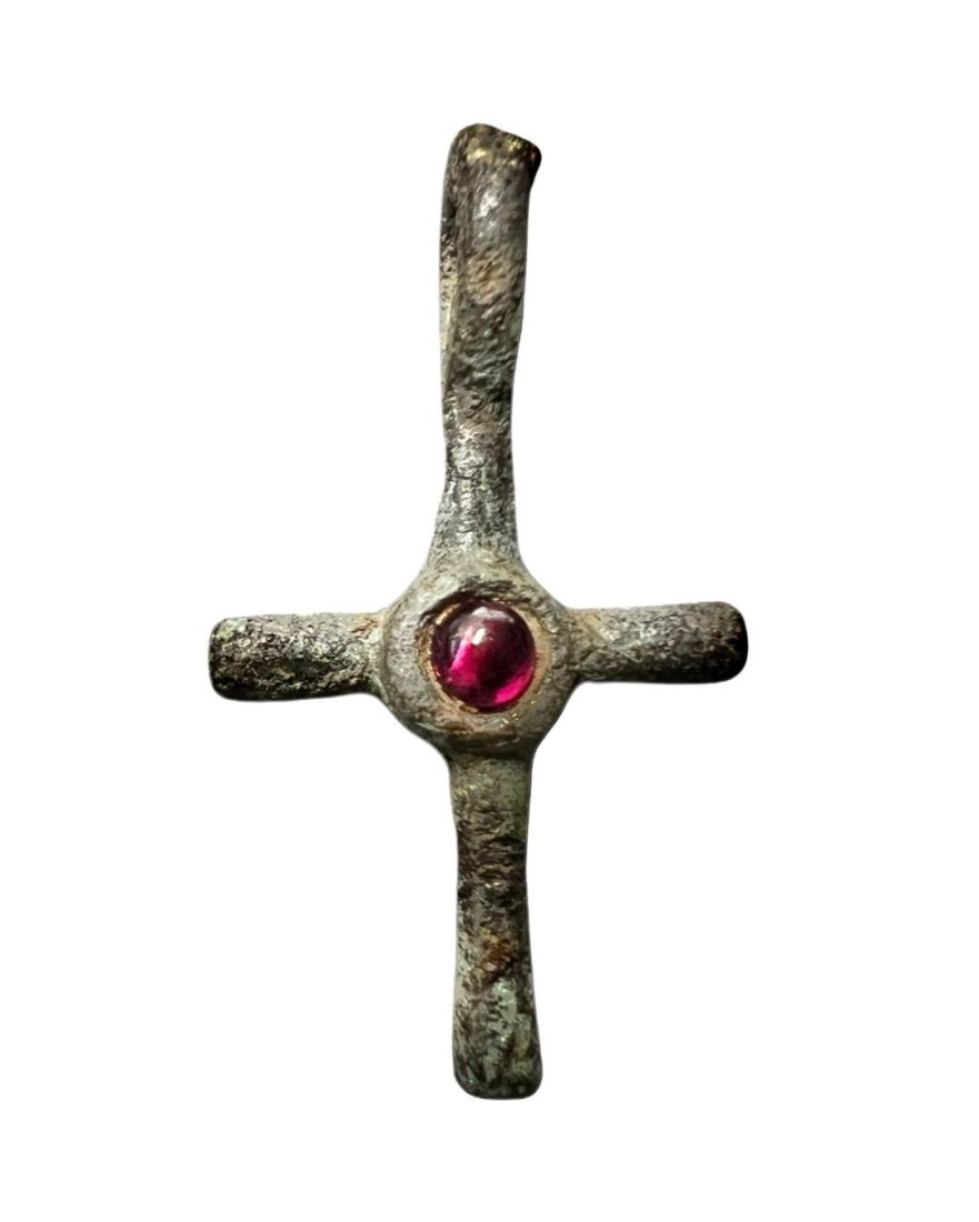 Ancient Byzantine Bronze Cross. (1 of 3)