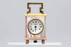 Cartier Brevet 33817 Miniature Carriage Clock, Pink Mother Of Pearl, Switzerland