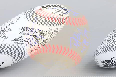 Baseball Hand Written Signatures, Sports Collectibles Memorabilia, Autographed Ball: A Vintage Baseball Ball With Several Handwritten Signatures All Around. Used, Vintage Item With Signs Of Age And Wear. SKU-KN10RS-3 We Do Not Authenticate The Item Here For Auction. We Solely Rely