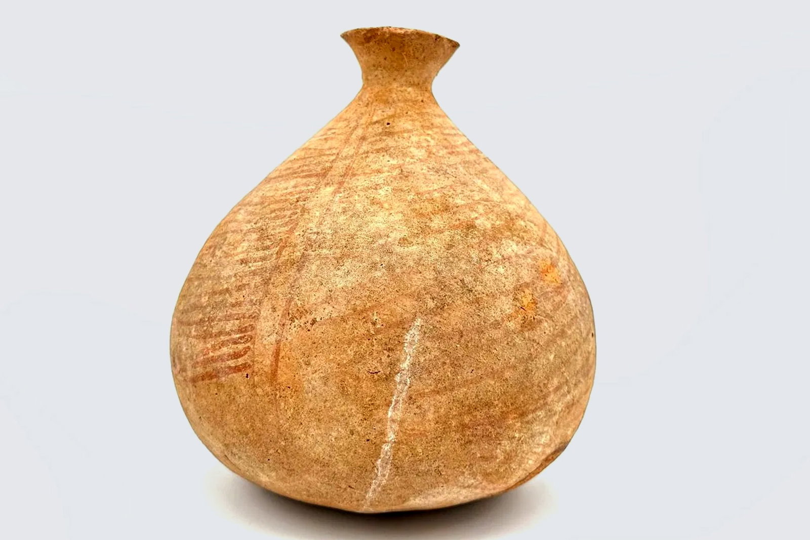 Ancient Holy Land Bronze Age Pottery Jar, Near East, Levant, Rare Drop Shaped Jug Vase (1 of 5)