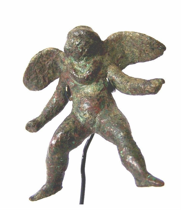 Roman Bronze of Cupid or Eros. (1 of 3)