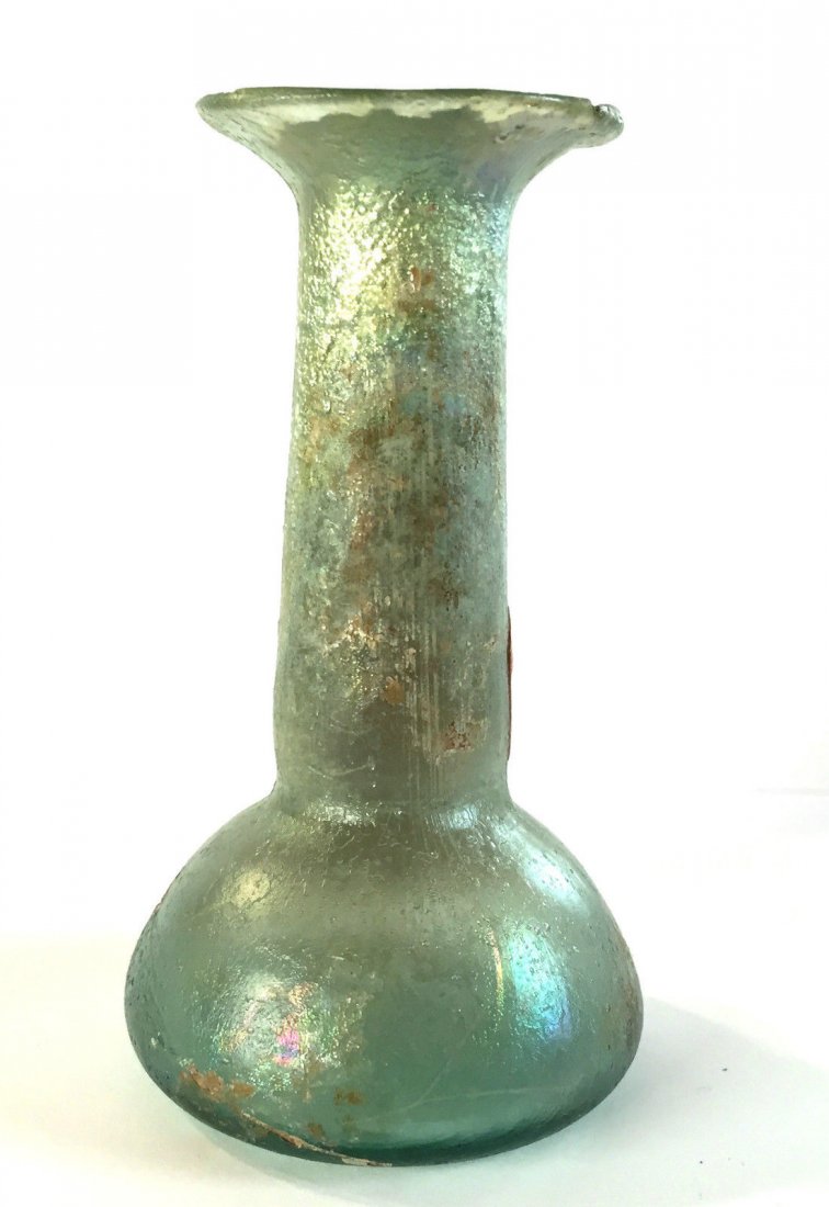 Roman Glass Vial cloudy green100AD (1 of 4)