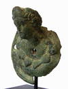 Roman Bronze Bust of a Satyr .