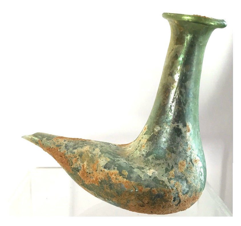 Ancient Roman Glass Dropping-Bottle. (1 of 3)