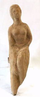 Large Roman terracotta statue of female .: A Roman terracotta statue of Female , Circa : 1st Century BC. Size : 21 cm x 5 cm