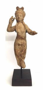 Ancient Greek Clay figurine of Aphrodite statue .: Ancient Greek Clay figurine of Aphrodite statue ,circa 2nd c. BCE ,Provenance: Ex CA private collection, Size : 26 cm x 10 cm.