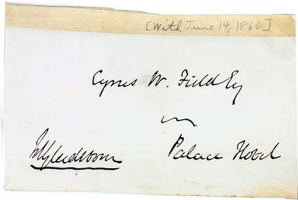 A WILLIAM GLADSTONE SIGNED COVER PANEL ADDRESSED (1 of 1)