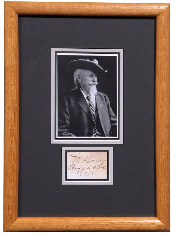 WILLIAM FREDERICK "BUFFALO BILL" CODY: (1846-1917). American soldier, bison hunter and world-renowned showman. An iconic figure of the Wild West, Cody is best remembered for his Buffalo Bill's Wild West Shows, the highly popular touring pe