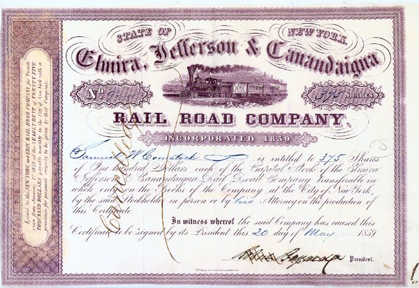ELMIRA, JEFFERSON & CANANDAIGNA RR CO