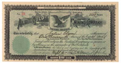 THE ALMA GOLD MINING COMPANY