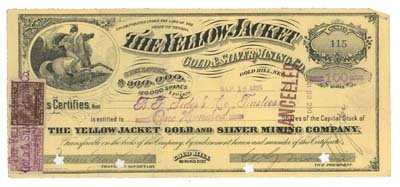 THE YELLOW JACKET GOLD & SILVER MINING CO.