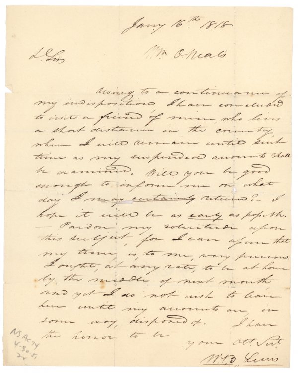 ONE OF ANDREW JACKSON'S 'KITCHEN CABINET': ONE OF ANDREW JACKSON'S 'KITCHEN CABINET' WILLIAM B. LEWIS (1784-1866) An associate and advisor of Andrew Jackson. Jackson appointed him quartermaster for the 1813 Creek Indian War campaign. In the 18