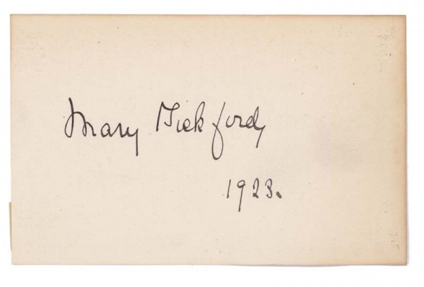 MARY PICKFORD: MARY PICKFORD (1892 - 1979) Academy Award-winning Canadian motion picture star, as well as a co-founder of the film studio United Artists and one of the original 36 founders of the Academy of Motion P
