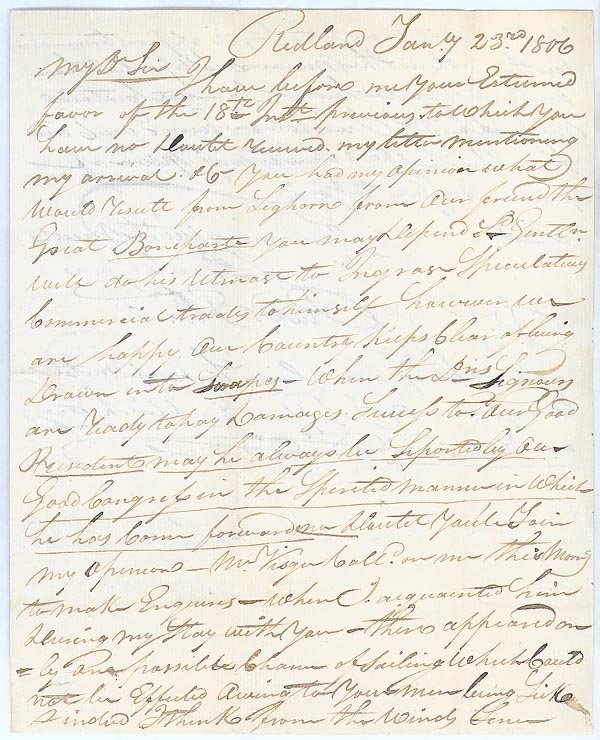 SAMUEL ROGERS SIGNED QUOTATION: SAMUEL ROGERS (1763-1855) Poet. He established a London literary salon in 1793 where he entertained writers, artists, actors, and politicians. Pleasures of Memory was his most noted work. First publis