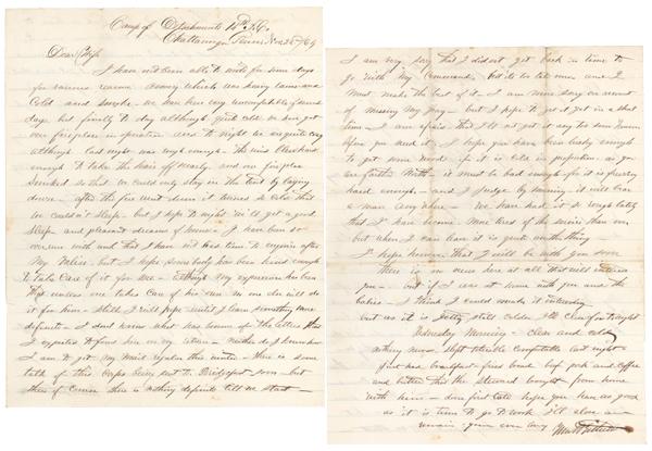 … We Have Had It So Rough Lately That I Have Becom: [CIVIL WAR SURGEON LETTER] WILLIAM HARRISON GITHENS (1827-1904) Surgeon in the Union army during the American Civil War. At the outset of the war, Githens enlisted as an Orderly Sergeant in the 16th I