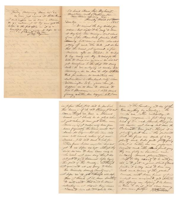 …we Understand Our Destination Is Morehead City Ab: [CIVIL WAR SURGEON LETTER] WILLIAM HARRISON GITHENS (1827-1904) Surgeon in the Union army during the American Civil War. At the outset of the war, Githens enlisted as an Orderly Sergeant in the 16th I