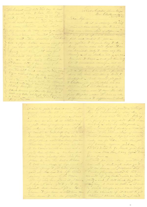 ... We Have Orders Also To Move The Entire Field H: [CIVIL WAR SURGEON LETTER] WILLIAM HARRISON GITHENS (1827-1904) Surgeon in the Union army during the American Civil War. At the outset of the war, Githens enlisted as an Orderly Sergeant in the 16th I