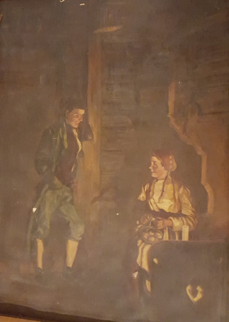 HUGE c.19th Century Oil on Canvas (1 of 8)